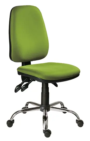 333 ASYN/CR židle kancelářská, látka BO BONDAI BN13 (7048) - látka trávově zelená